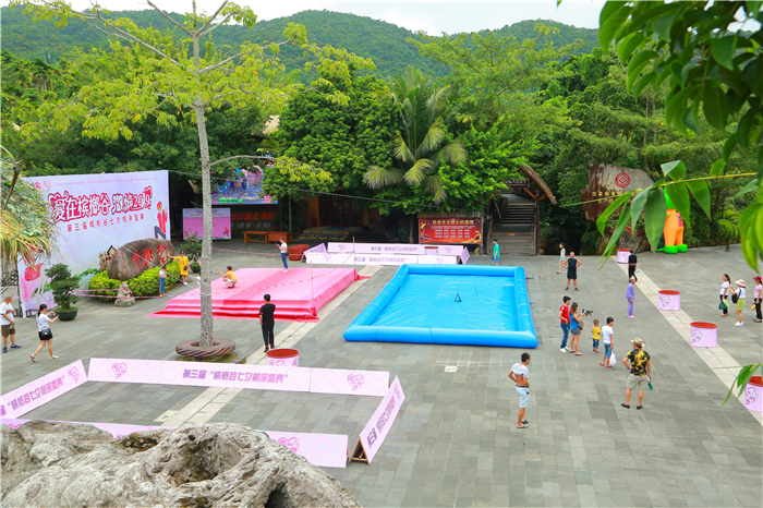 1、檳榔谷七夕相親慶典準備就緒