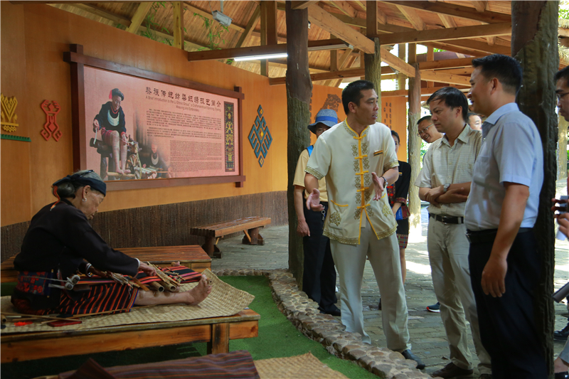 3、海南省商務廳黨組書記、廳長陳希一行到檳榔谷調研